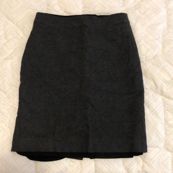 J. Crew Dresses & Skirts - JCrew Wool No 2 Pencil Skirt Size 0P Charcoal